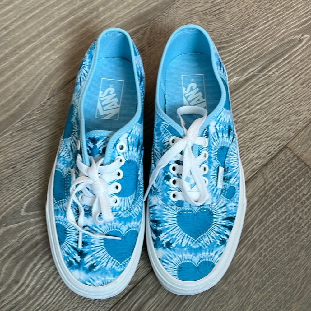 Vans sneakers- Heart tie dye print NWOT